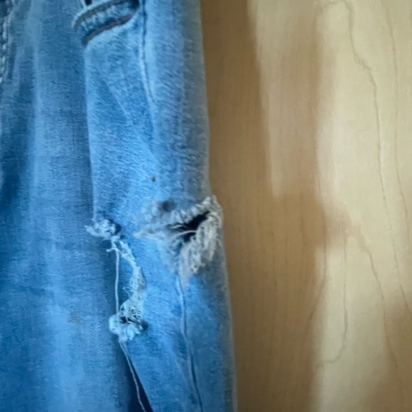Blue Distressed Jeans with Fading - Picture 2 of 2